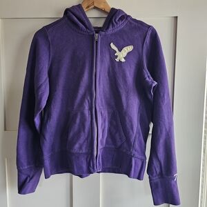 American Eagle Outfitters VTG Y2K Purple Zip Up Hoodie